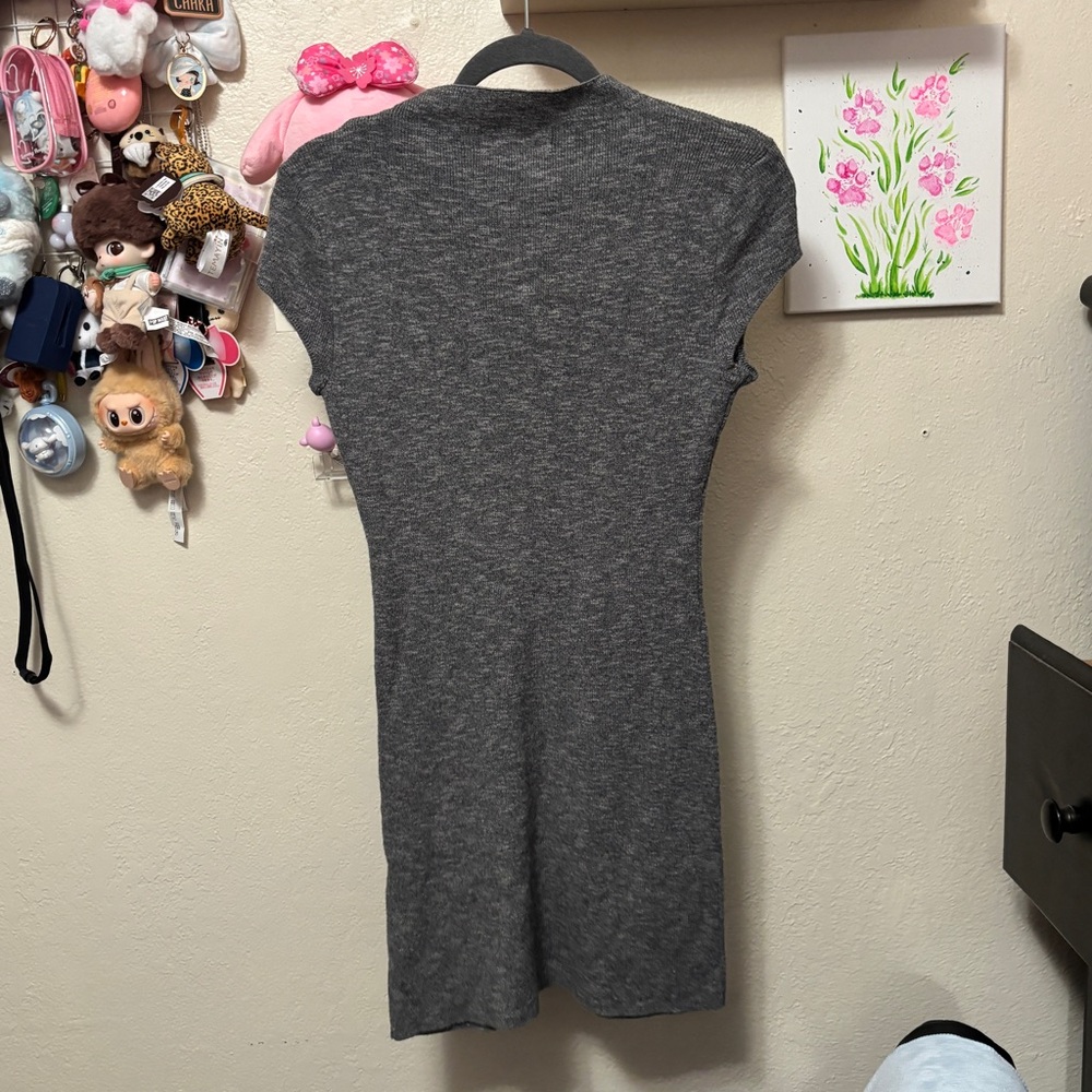 NWT Free People Jameson Cotton-Linen Sweater Mini Dress Sz Small - Picture 5 of 6